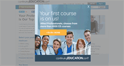 Desktop Screenshot of continuingeducation.com